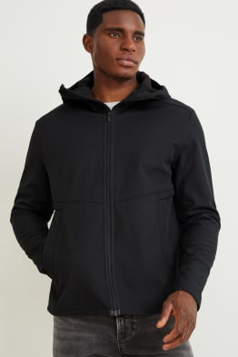 Veste softshell à capuche - déperlante - 4 Way Stretch