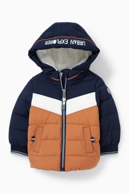 Baby quilted jacket with hood