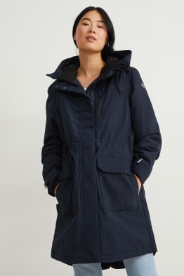 Rain jacket with hood