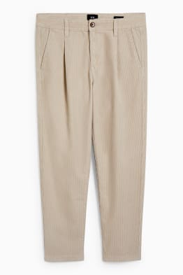 Manšestrové kalhoty chino - tapered fit