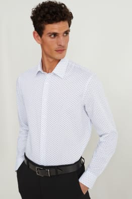 Camicia business - regular fit - colletto all'italiana - facile da stirare