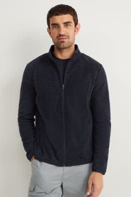 Fleece zip-through sweatshirt