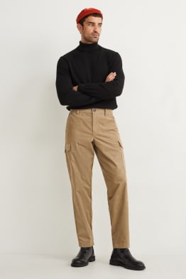 Corduroy cargo trousers - regular fit