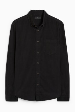 Chemise en velours côtelé - regular fit - col button-down