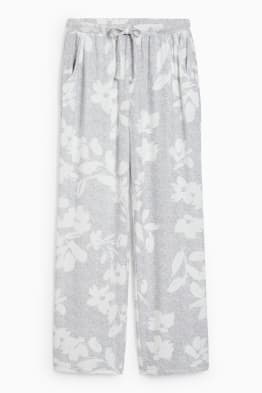 Pyžamové kalhoty - s květinovým vzorem