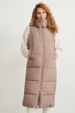 Gilet lungo trapuntato