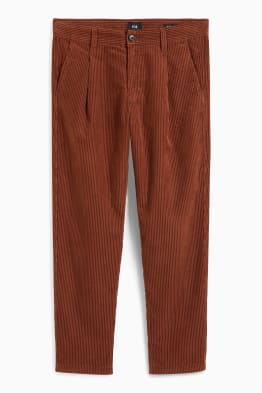Manšestrové kalhoty chino - tapered fit