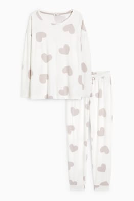 Winterpyjama aus Velours