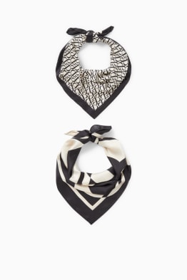 Confezione da 2 - foulard - fantasia