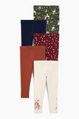 Lot de 5 - leggings doublés