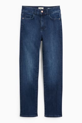 Straight jeans - wysoki stan