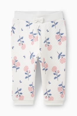 Pantalon de jogging pour bébé - à fleurs
