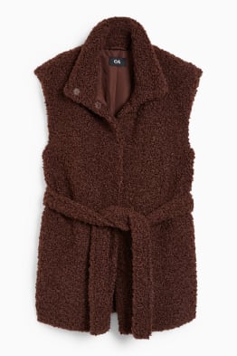 Gilet en peluche sans manches