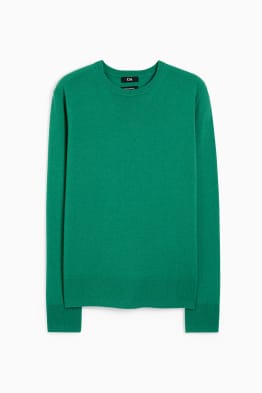 Basic jumper - wool blend with cashmere