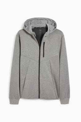 Zip-through hoodie