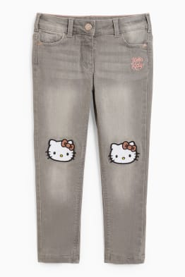 Hello Kitty - skinny jean - jean doublé
