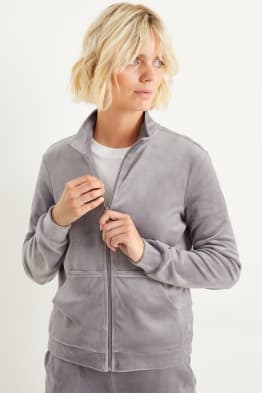 Basic zip-through sweatshirt