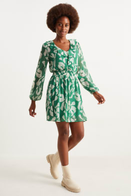 Chiffon dress - patterned