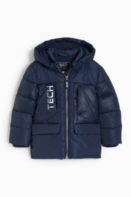 Quilted jacket with hood