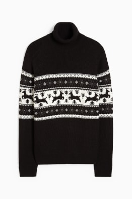 Christmas polo neck jumper