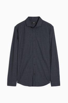 Shirt - regular fit - cutaway collar - check