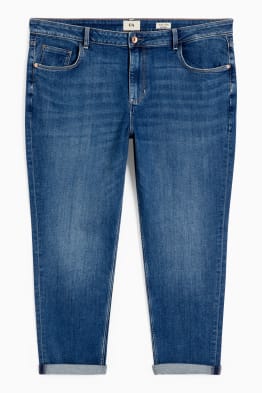 Boyfriend jeans - mid-rise waist - LYCRA®