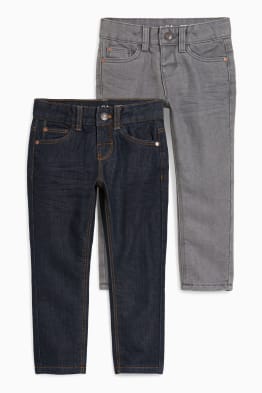 Multipack 2 ks - slim jeans - termo džíny