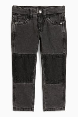 Straight jeans - spodnie ocieplane