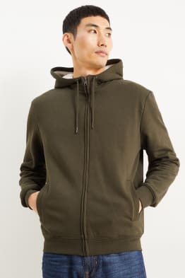 Sudadera con cremallera y capucha