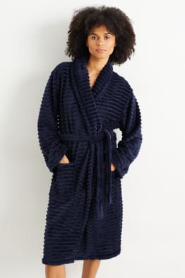 Fleece bathrobe