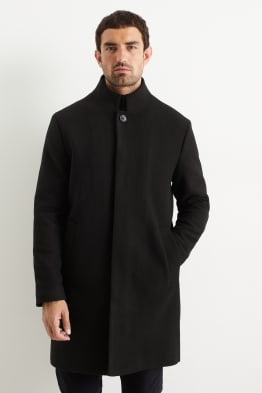 Coat - 2-in-1 look - wool blend