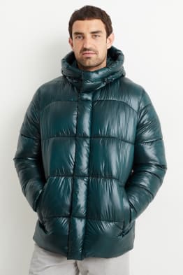 Quilted jacket with hood