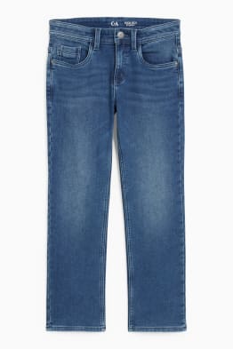 Straight jeans - ciepłe dżinsy - jog denim