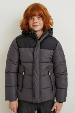 Steppjacke mit Kapuze