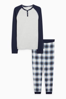Pyjama met flanellen broek