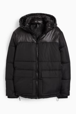 Quilted jacket with hood