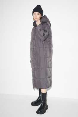 CLOCKHOUSE - prošívaný kabát s kapucí