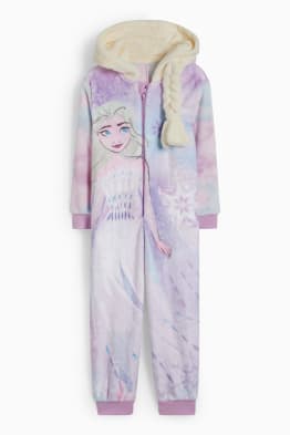 Frozen - jumpsuit van fleece, met capuchon