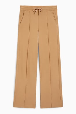 Jersey trousers - wide leg