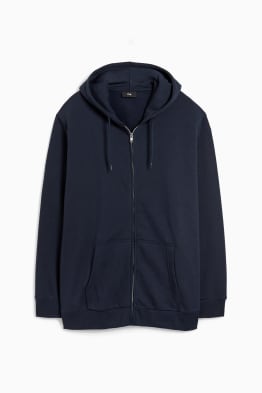 Zip-through sweatshirt with hood