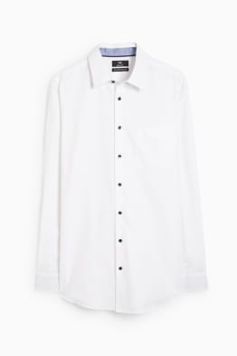 Camicia Oxford - regular fit - collo all'italiana - facile da stirare