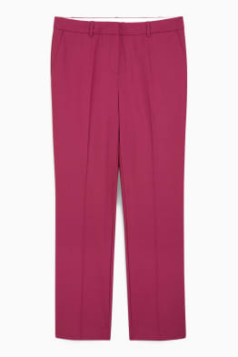 Pantalons formals - mid waist - straight fit - mescla de llana
