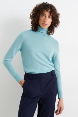 Basic-Merino-Rollkragenpullover