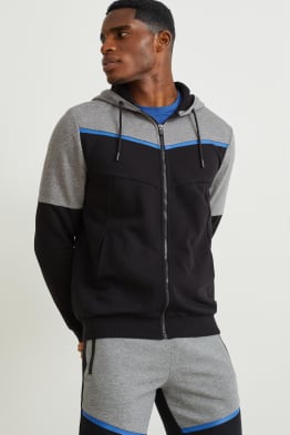 Zip-through hoodie