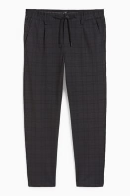 Trousers - tapered fit - Flex - check