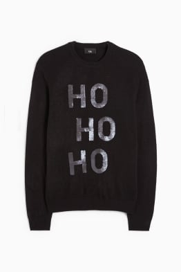 Christmas jumper - HoHoHo - shiny