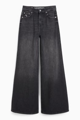 CLOCKHOUSE - wide leg jeans - wysoki stan