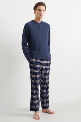 Pijama cu pantaloni din flanel