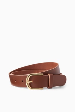 Leather belt