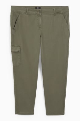 Cargo kalhoty - mid waist - slim fit